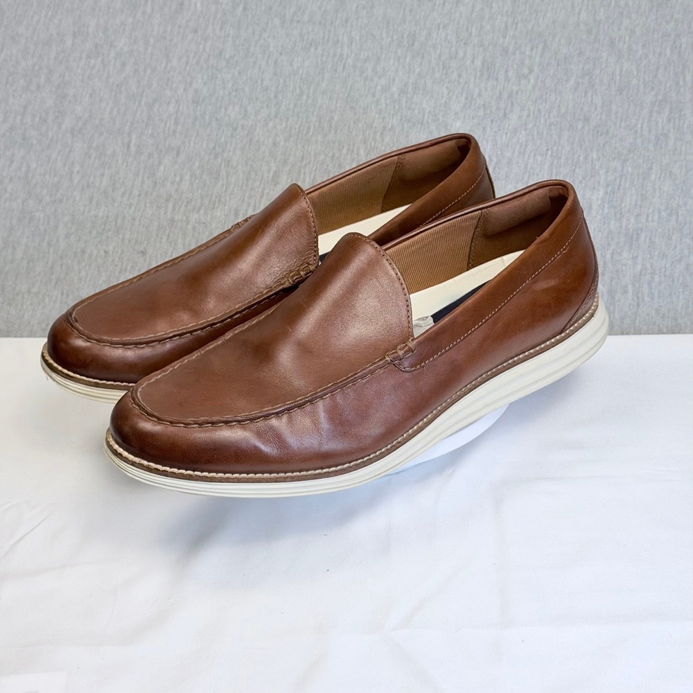 Cole Haan OriginalGrand Venetian Loafers Mens 13M British Tan Leather C29697 - Picture 3 of 7